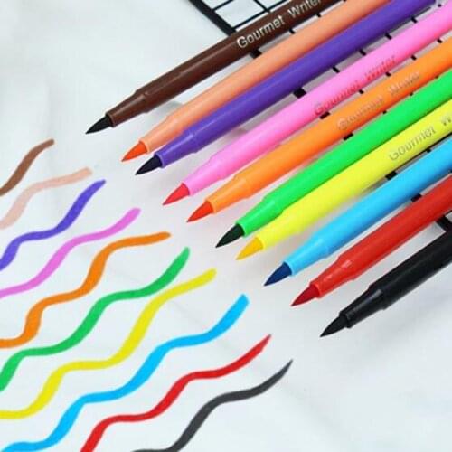 Food Coloring Pen Edible Markers Decorating Fondant Cakes Pastries Painting