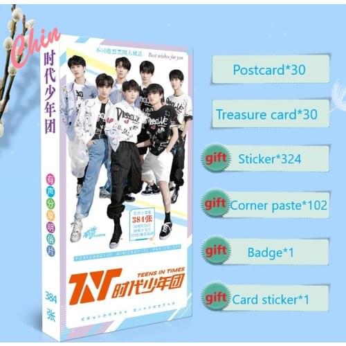 Teens in Times TNT Group Postcard Present Stickers Badge Shi Dai Shao Nian Tuan Ding Chengxin Ma Jia Qi Yan Haoxiang Song Yaxuan