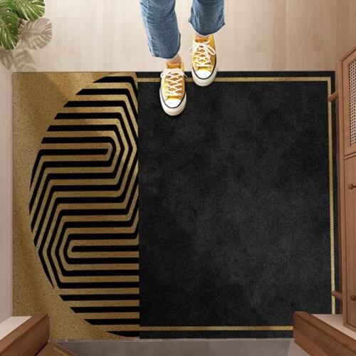 Rectangle Door Mat Carpet Home Hallway Custom Mat Carpet PVC Anti-slip Mat Dust-proof Entrance Door Mat Carpet Living Room Mat
