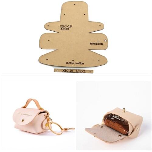 Kraft paper template leather craft tools manual DIY remote control protective cover hanging decoration coin purse drawing patter
