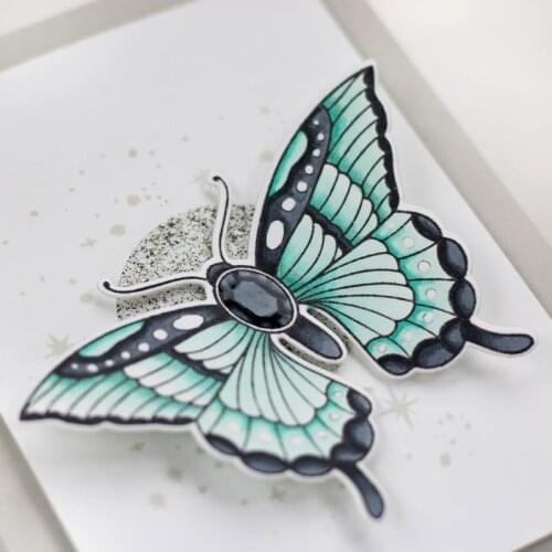 Butterflies Elephant Leaves Metal Cutting Dies & Coordinating Stamp For Scrapbooking Craft Die Cut Card Making Embossing Stencil
