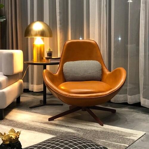 Nordic Egg Chair Italian Minimalist Modern Designer Style Negotiation Lounge Chair Computer Chair Living Room Sofa Chair