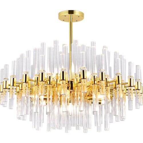 Modern Gold Metal Pendant Light Restaurant Bar Home Living Dining Room Bedroom LED Suspension Lamps PA0721
