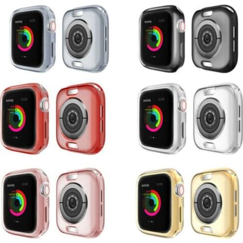 TPU Full Screen Protector Cover for Apple Watch 5 4 3 2 1 Soft Watch Case for IWatch 44MM 40MM 42MM 38MM Protective Bumper Skin