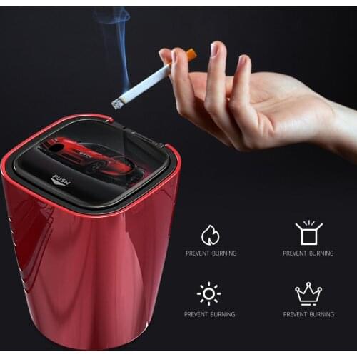 1Pc Car Ashtray Cigarette Smoke Holder Portable Storage Trash Bin Dust Garbage For Car Interior Accessories Auto Ashtray