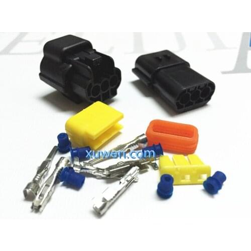10 set 3 Pin Way Waterproof Wire Connector Plug Car Auto Sealed Electrical Set Car Truck denso connectors