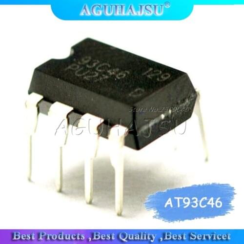 10PCS AT93C46 93C46 DIP-8 EEPROM 64x16 new original