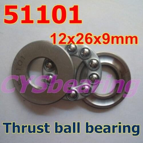 12X26X9mm 51101 plane axial shaft thrust ball bearing 12*26*9mm