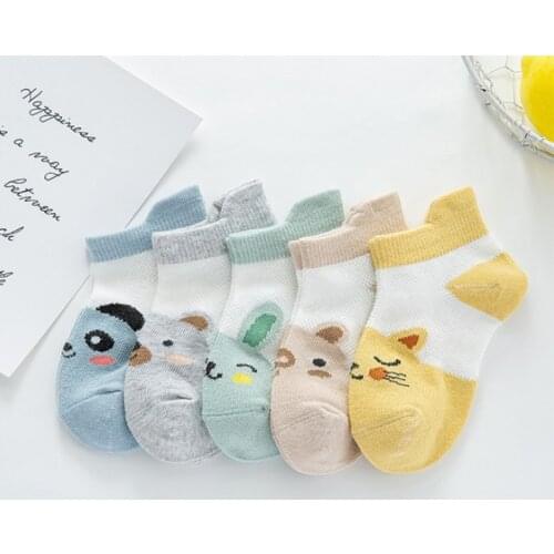 2020 new 1 pairs Childrens Cartoon Socks Solid Striped Summer Spring Boy Anti Slip Newborn Baby Socks Cotton Infant Socks