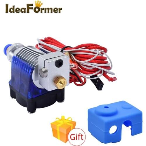 3D Printer Long distance V6 J-head hotend Extruder with Fan for 1.75mm 12V/24V 0.4mm Nozzle for E3D MK Reprap