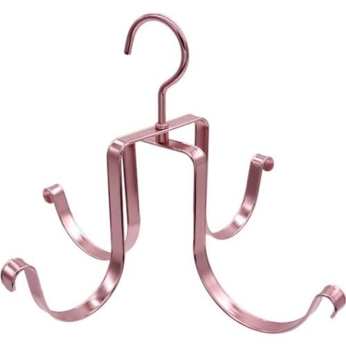 4 Hooks Balcony Drying Shoe Rack Hook Rotating Creative Hook Four-claw Hook Multifunctional Wardrobe Bag Storage Hook
