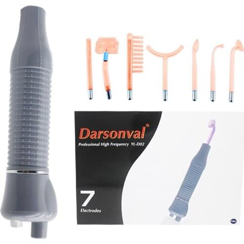 7 in 1 Portable Electrode Ultrasonic Face Massage Machine High Frequency Electronic Beauty Instrument Face Skin Care Tools