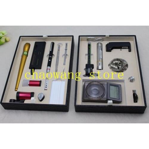 Diamond Testing and inspecting Tools Jewelry tools kit with Box