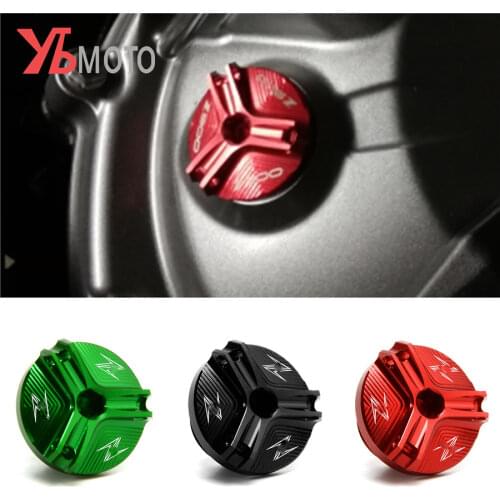 M20*2.5 Aluminum Oil Filter Cup Engine Plug Cover For Kawasaki Z800 Z650 Z900 Z400 Z1000 Z1000R Z1000SX Z900RS