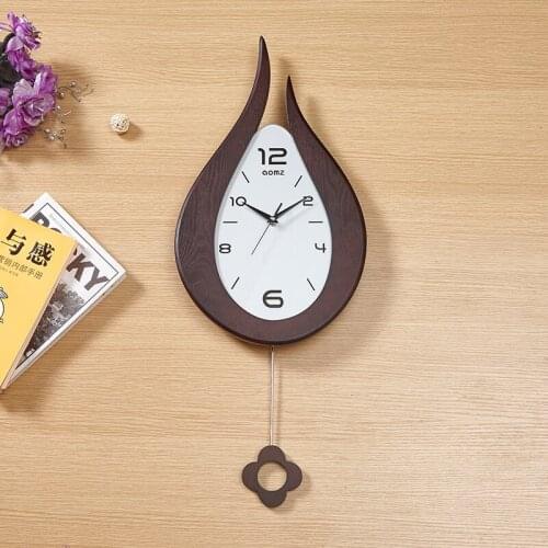 Large Wall Pendulum Clock Wood Living Room Nordic Swing Clock Wall Watch Mechanism Secret Clocks Wall Home Decor Bedroom Gift