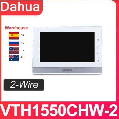 Dahua video intercom ip Original VTH1550CHW-2 Indoor Monitor 7-inch 800*480 H.264 Resilution Touch Screen Color SD card