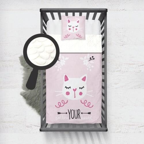 Kids Minky Blanket Super Soft and Warm Baby Blankets Children for Couch and Bed Cat Pink Flower Cute Model 130