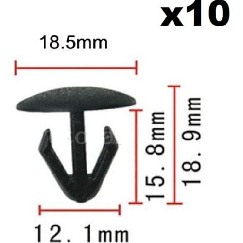 10pcs OEM Fastener Rivet Retainer Clip For Honda, For Toyota (18x15x8mm) 74842-659-0030 Fixed Buckle