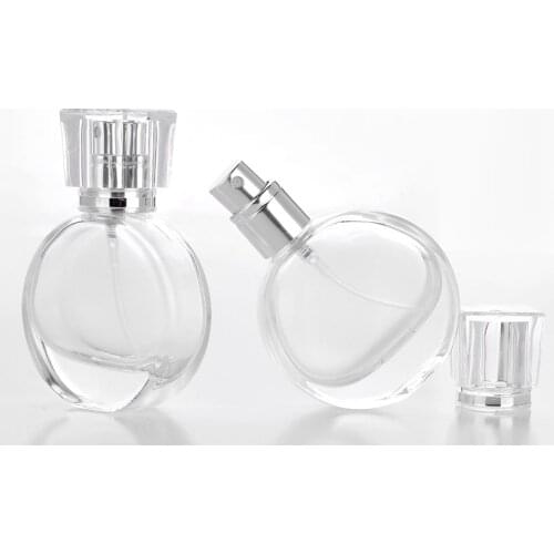 5Pcs/LOT 25ML Portable Glass Refillable Perfume Bottle With Foil Atomizer&Empty Parfum Cosmetic Case For Traveler