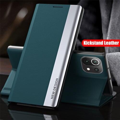 Flip Leather Magnetic Kickstand Cover For Xiaomi Mi 11 10 10T Pro Lite Redmi Note 10 Poco F3 X3 NFC 5G Phone Case Coque Fundas