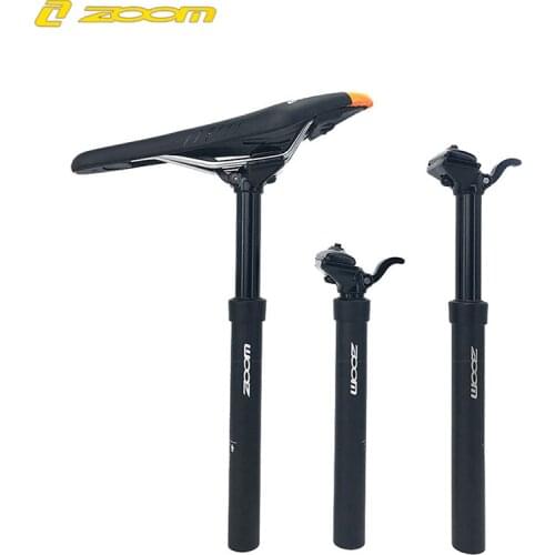 Zoom Dropper Seatpost Adjustable Height Mountain Bike Hydraulic 30.9mm 31.6mm Hand Control Drop Seat Post Bike MTB 100mm Travel