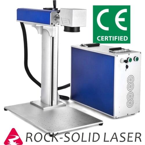 20W 30W 50W Small Fiber Laser Marker MAX Q-switch Portable Laser Marking Machine for Metal Plastic Jewelry Rotary CE certified