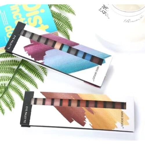 Matte Eye Shadow 12 colors Shimmer Natural Pressed Powder Glitter Colorful Long Lasting Brightening Professional Makeup Palette