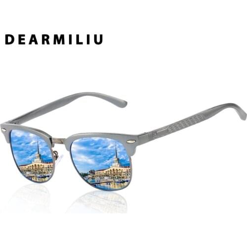 DEARMILIU Brand Designer Polarized Sunglasses Men/Women Aluminum-Magnesium Ray Sun Glasses Classic Retro Outdoor Glasses