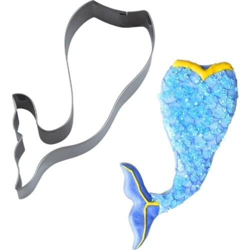 New Mermaid Tail Stainless Steel Cookie Cutters Cake Biscuit Baking Fondant Moulds Pastry Tools