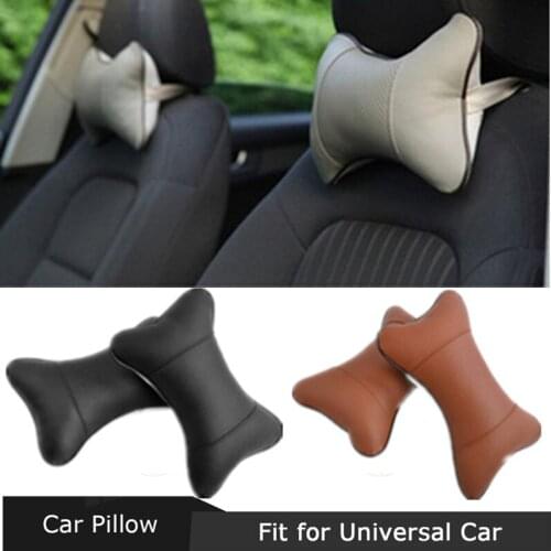 PU Car Seat Neck Pillow Auto Safety Headrest Simplicity Fashion Support Rest Neck Rest Relax Pillow Cushion For Universal Car