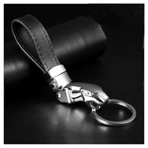 Luxury leopard car leather key chain keychain for keys ring holder souvenirs trinket keyring products gift chains