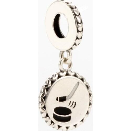 DoDoFly S925 Sterling Silver Pendant Simple Fashion Hockey Pendant Diy Jewelry