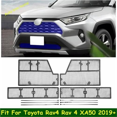 Front Insect Screening Mesh Front Grille Protection Net Cover Kit For TOYOTA RAV4 RAV 4 XA50 2019 2020 2021 Auto Accessories