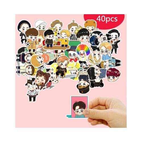 Cute star cartoon EXO Stickers Crafts And Scrapbooking stickers book Student label Decorative sticker kids toys