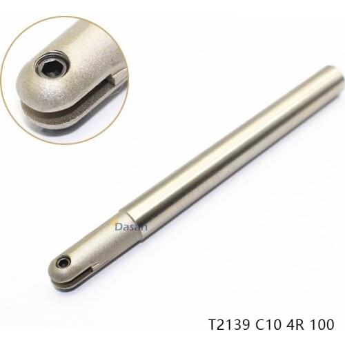T2139 C10 4R 100 End Mill Arbor Long 100mm P3200 D8 R4 SP1030 Indexable Milling Holder CNC Lathe Mill Cutter Tool