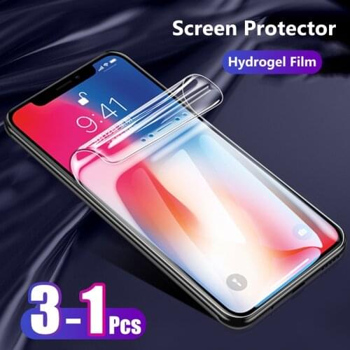 For iPhone 12 11 Pro XS Max Mini XR X 8 7 6s 6 Plus SE 2020 Ultra Front Slim Full Cover Soft TPU Hydrogel Film Screen Protector