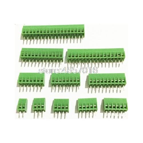 10Pcs Per Lot Universal 2.54mm Pitch 9 Pin 9 Poles PCB Screw Terminal Block Connector