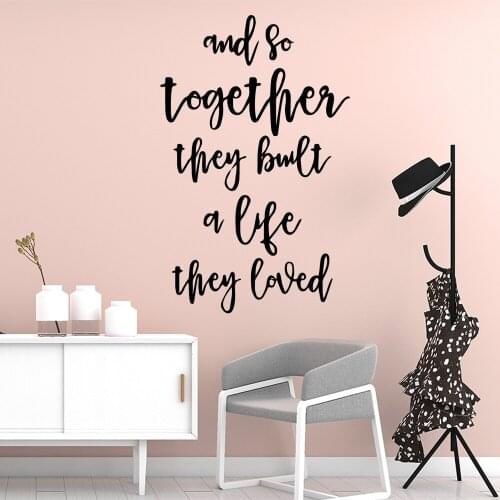 Cartoon Style English Sentences Removable Art Vinyl Wall Stickers Living Room Bedroom Home Party Decor Wallpaper