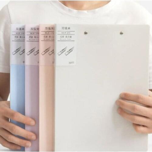 Larger Capacity A4 Document Holder Morandi Color A4 File Clipboard Office Stationary Supply for Home Office School
