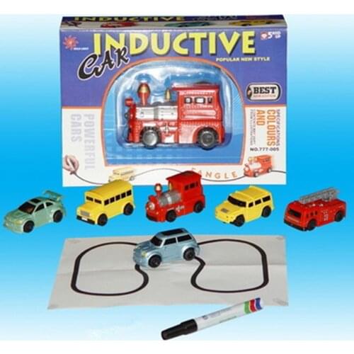 1pcs Mini Magic Pen Inductive Toy Car Model Series Puzzle Follow Any Line You Draw Toys For Children Boys Kids Birthday Gift