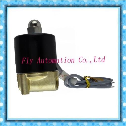 2 Position 2 Way Water solenoid valve 2W025-06 1/ 8" 2W025-08 1/4" Brass 220VAC 12V 24V DC