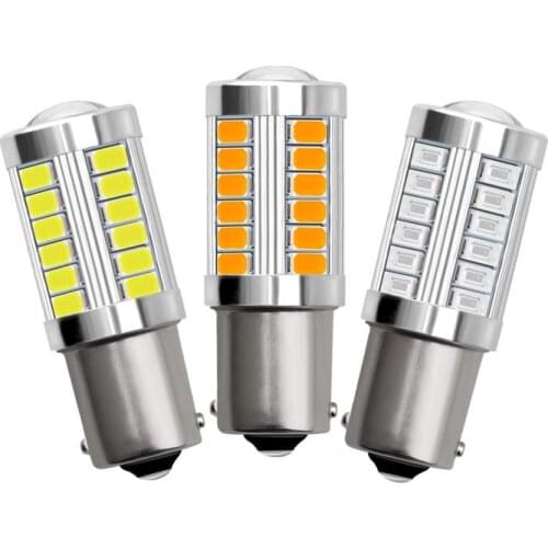 2pcs 33SMD 1156 5630/5730 LED Lamp For Car 12V Led Bulbs For Turn Signal Light Turn Signal Lamp Brake Reverse Parking Light