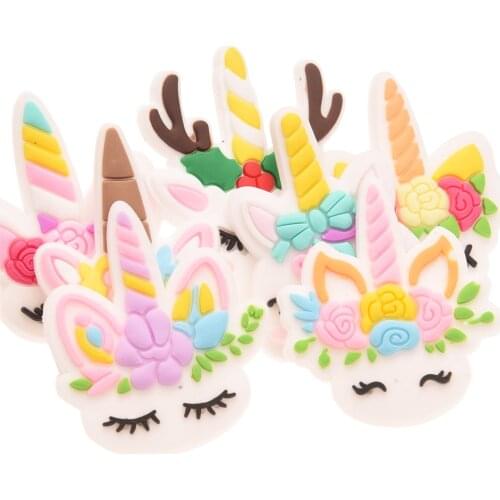 280PCS Cute Unicorn Accessories Girls Hair Accessories for Girls Hair Bow Center Boutique Unicorn Head wraps No Barrettes