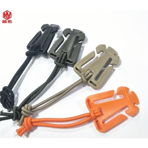 5PCS Buckle Luggage Travel Backpack Webbing Finishing Fixed Buckle Rope Clip Webbing Storage Bag Clip Outdoor Tools