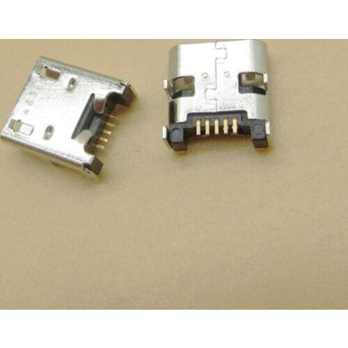 50pcs micro mini 5Pin USB jack socket Connector dock plug repair replacement for ASUS FonePad K004 Tablet PC acer iconia tab