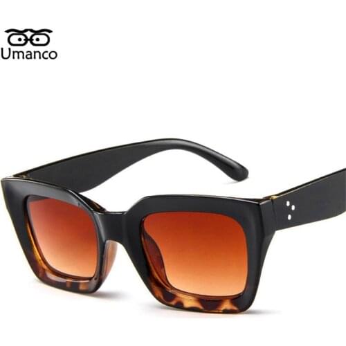 Umanco 2021 New Vintage Goggle Sunglasses For Women Men PC Frame AC Lens Designer Brand Beach Travel Party Accessories Gifts