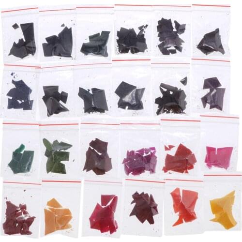 Assorted 24 Colour Soy Candle Wax Dye Chips for Candle Making 48g Colour Dye for