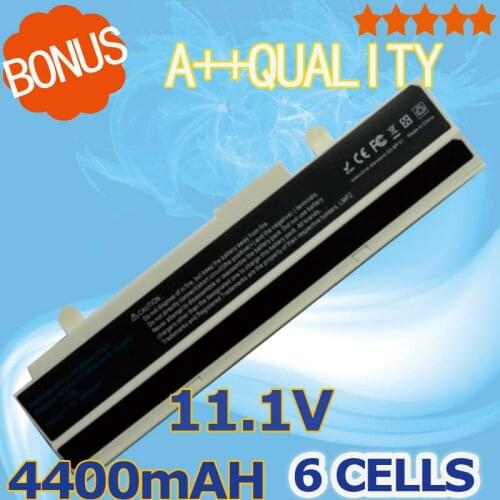 6 cells 4400mAH White battery for Asus A31-1015 A32-1015 Eee PC 1011 1015P 1016P 1215 1215N 1215P 1215T VX6 R011 R051