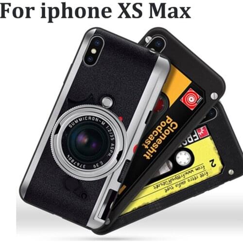 For iphone XS Max Case cover retro cartoon soft phone Case For iphoneXS Max case Protection Shell For iphone xsmax coque fundas