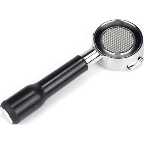 58mm Coffee Machine Filter Holder E61 Bottomless Portafilter with Wooden Handle 40JA